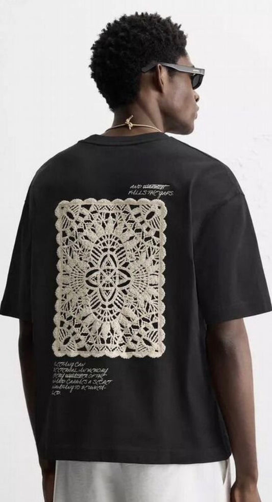 Black artistic t-shirt